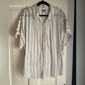 Aerie Relaxed Fit Button Up Shirt size Large